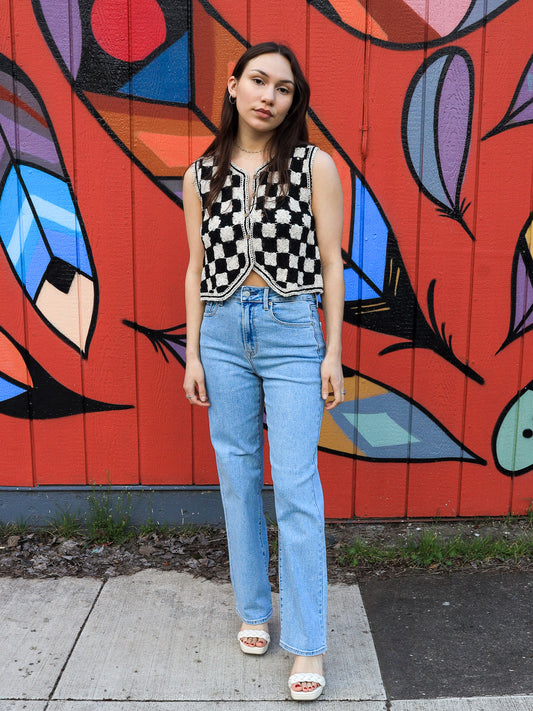 Relaxed Straight Light Denim