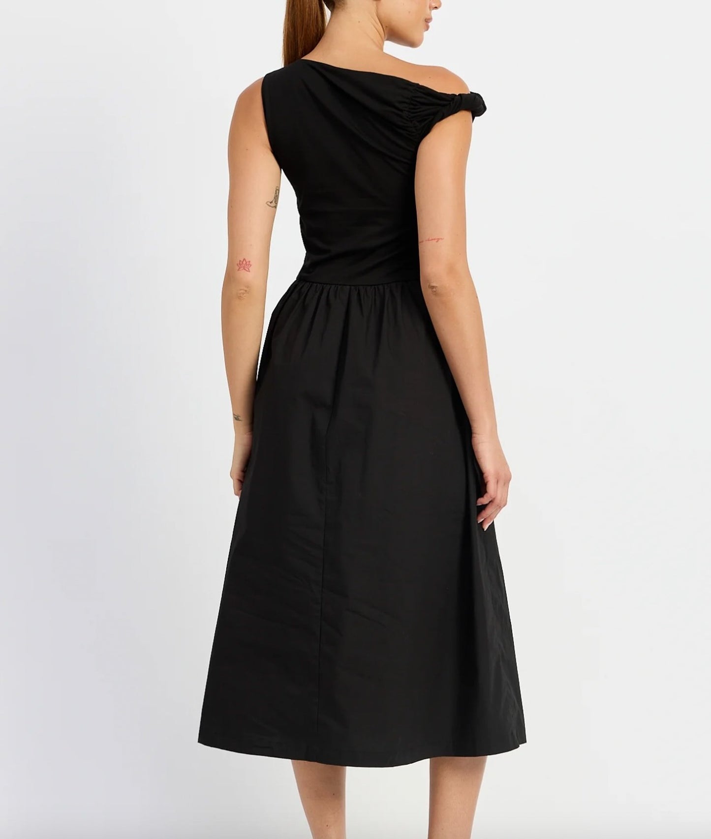 Parker Mixed Media Midi Dress