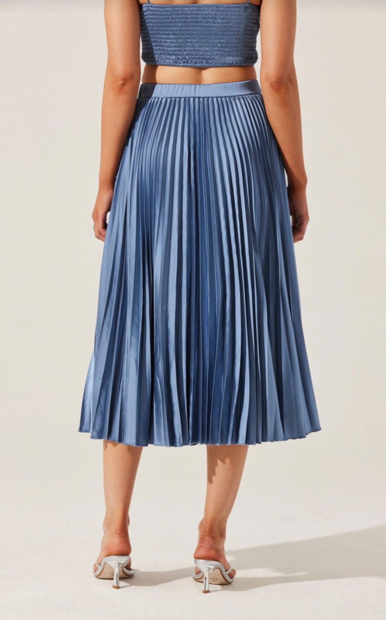 Pleated Midi Skirt