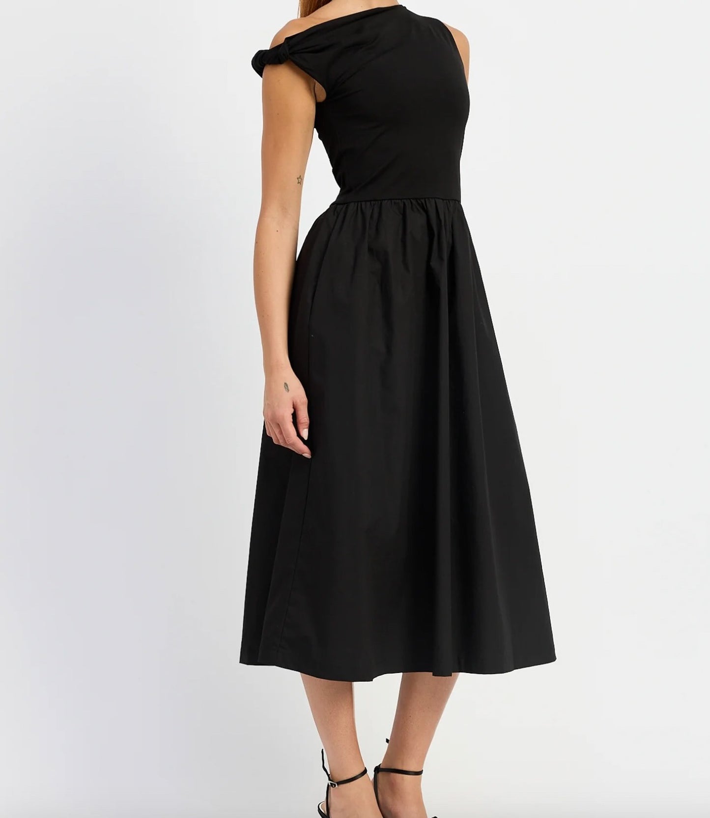 Parker Mixed Media Midi Dress