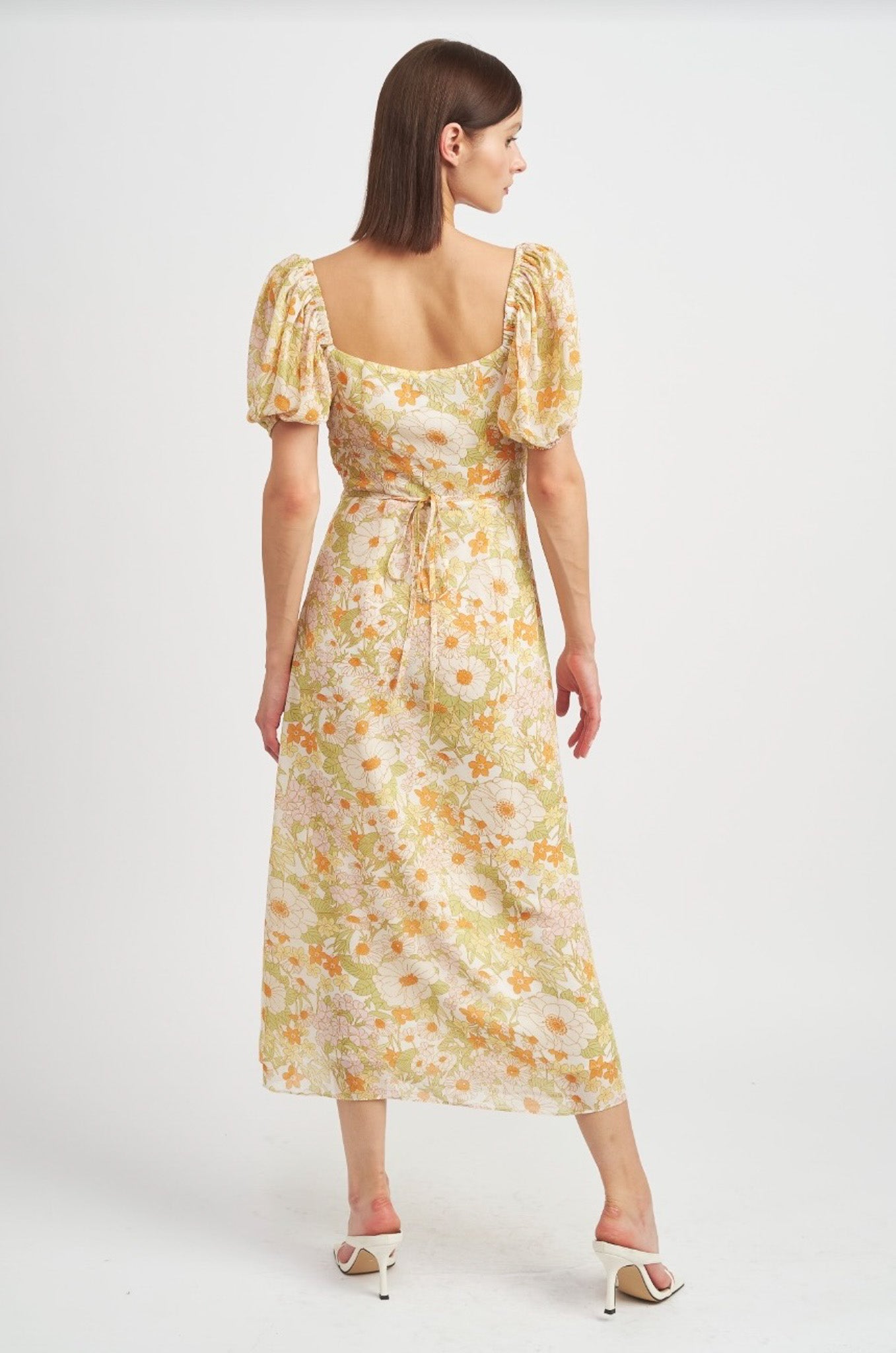 Annie Midi Dress Yellow