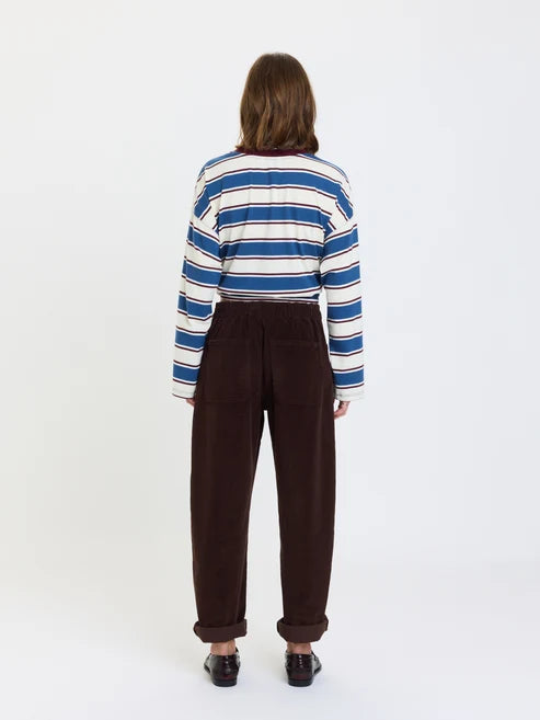 Villa Pant Drawstring Barrel Chocolate