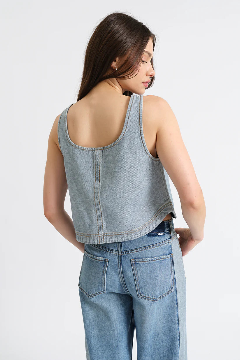 Solana Sleeveless Top Coasting