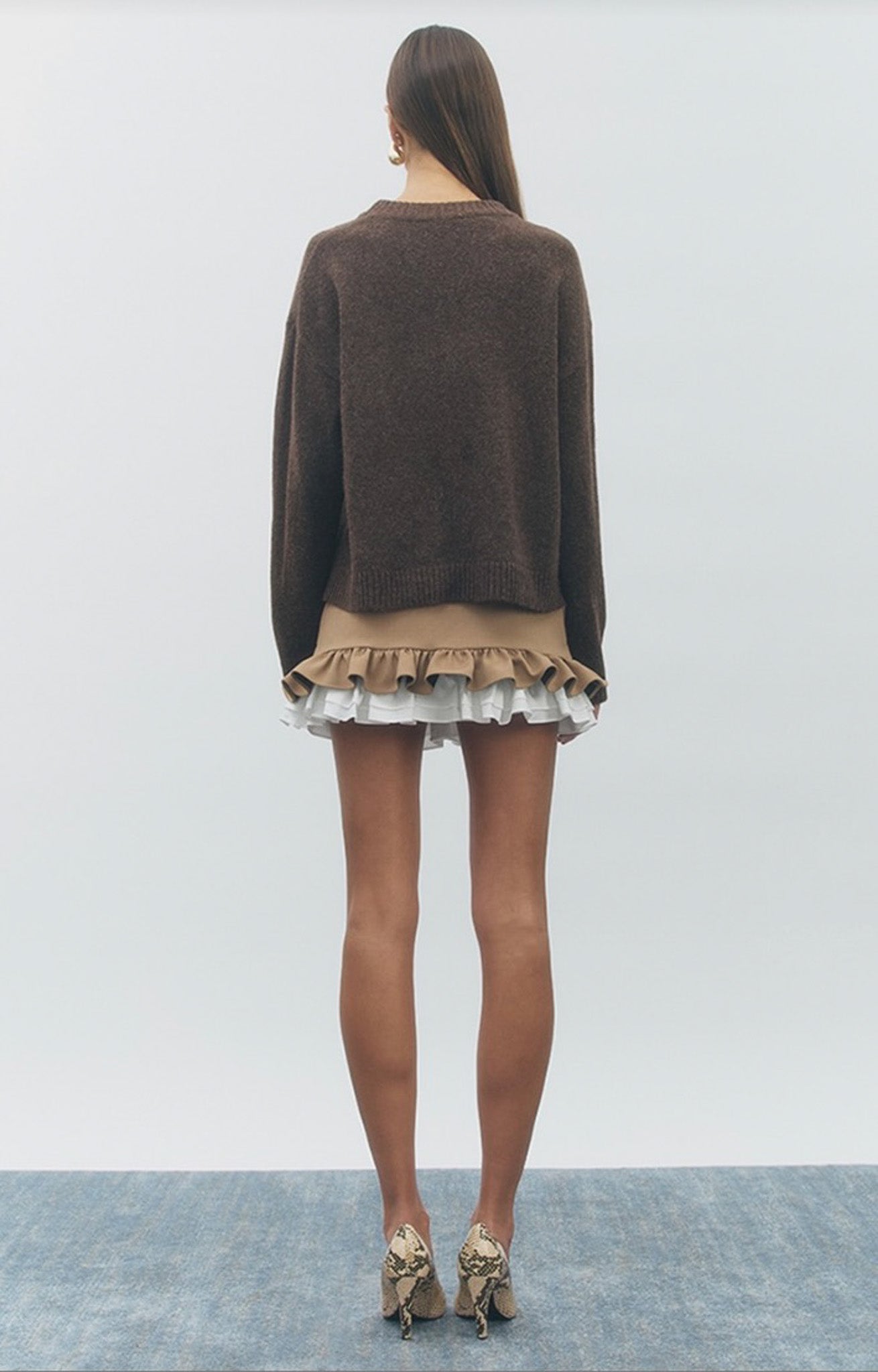 Rose Embroidered Pull Over Sweater