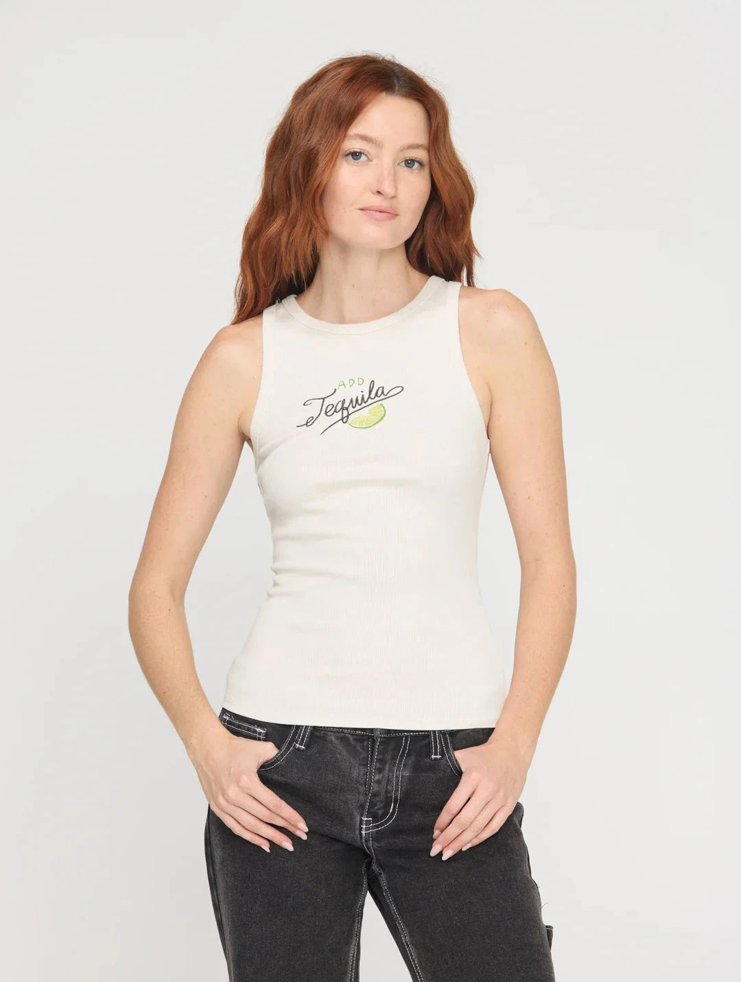Tequila Tank Vintage White