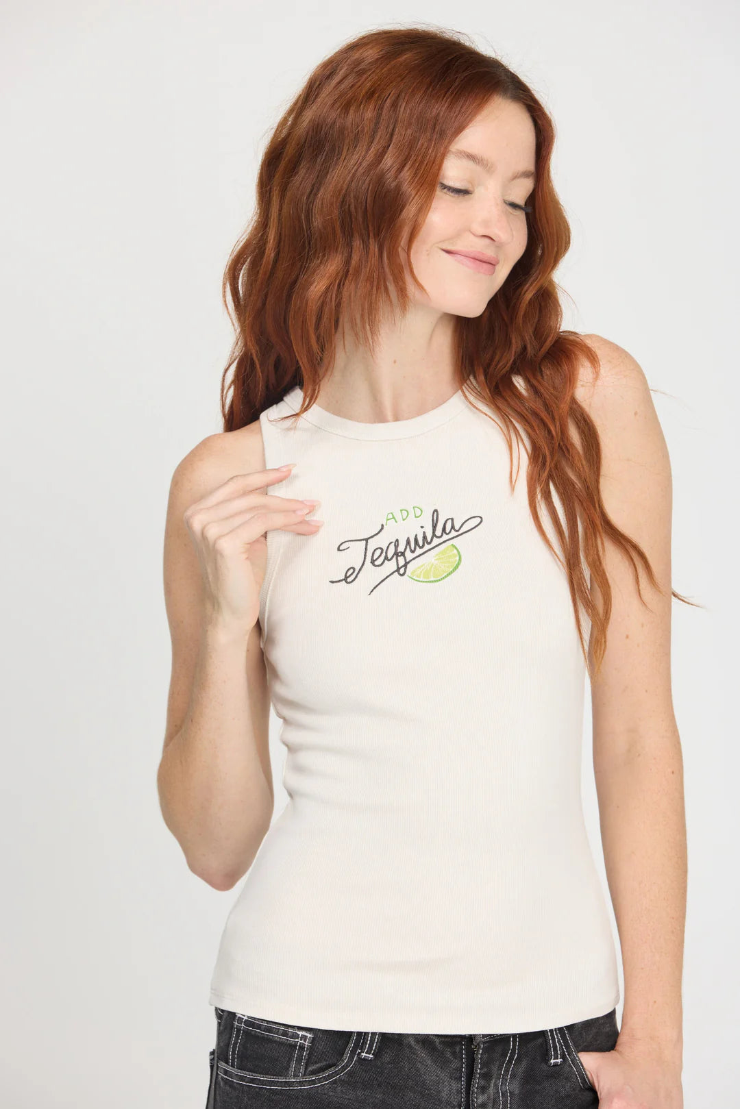 Tequila Tank Vintage White