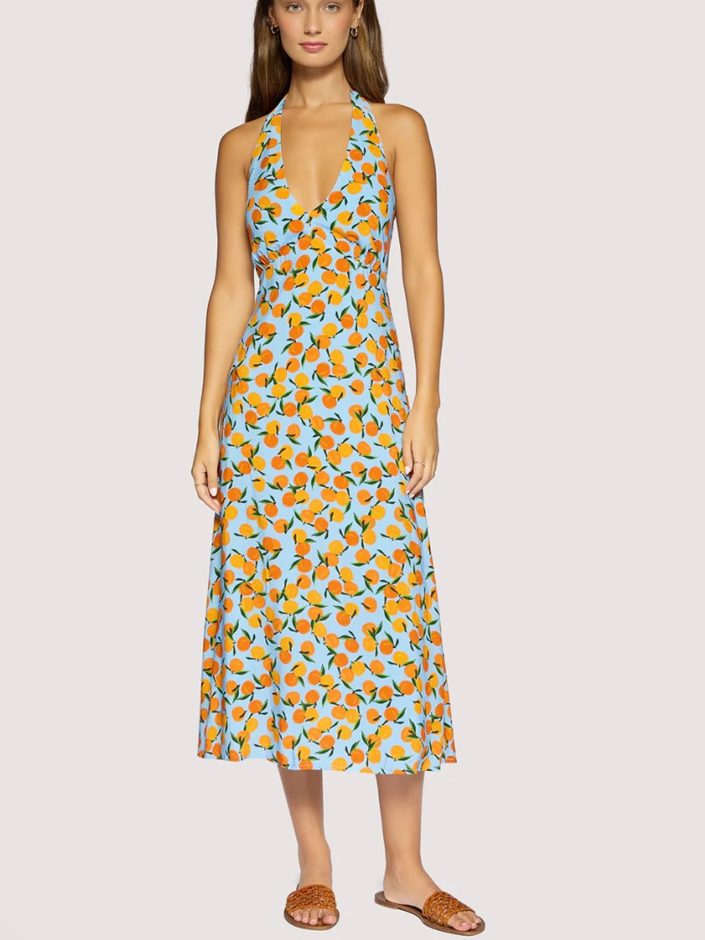 Citrus Soiree Midi Dress