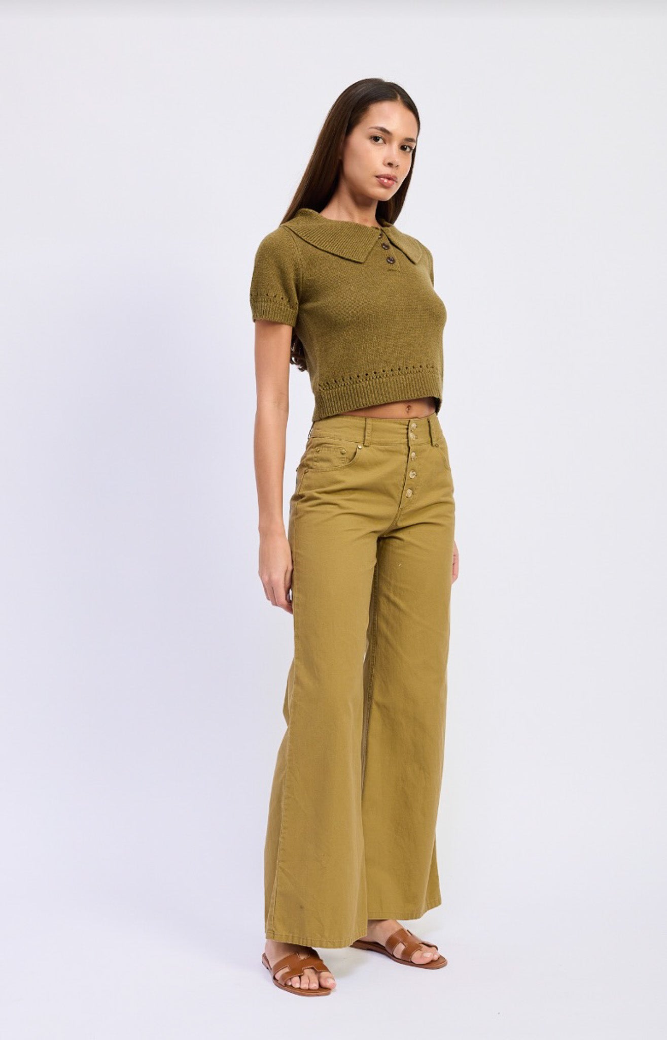 Olive Knit Polo