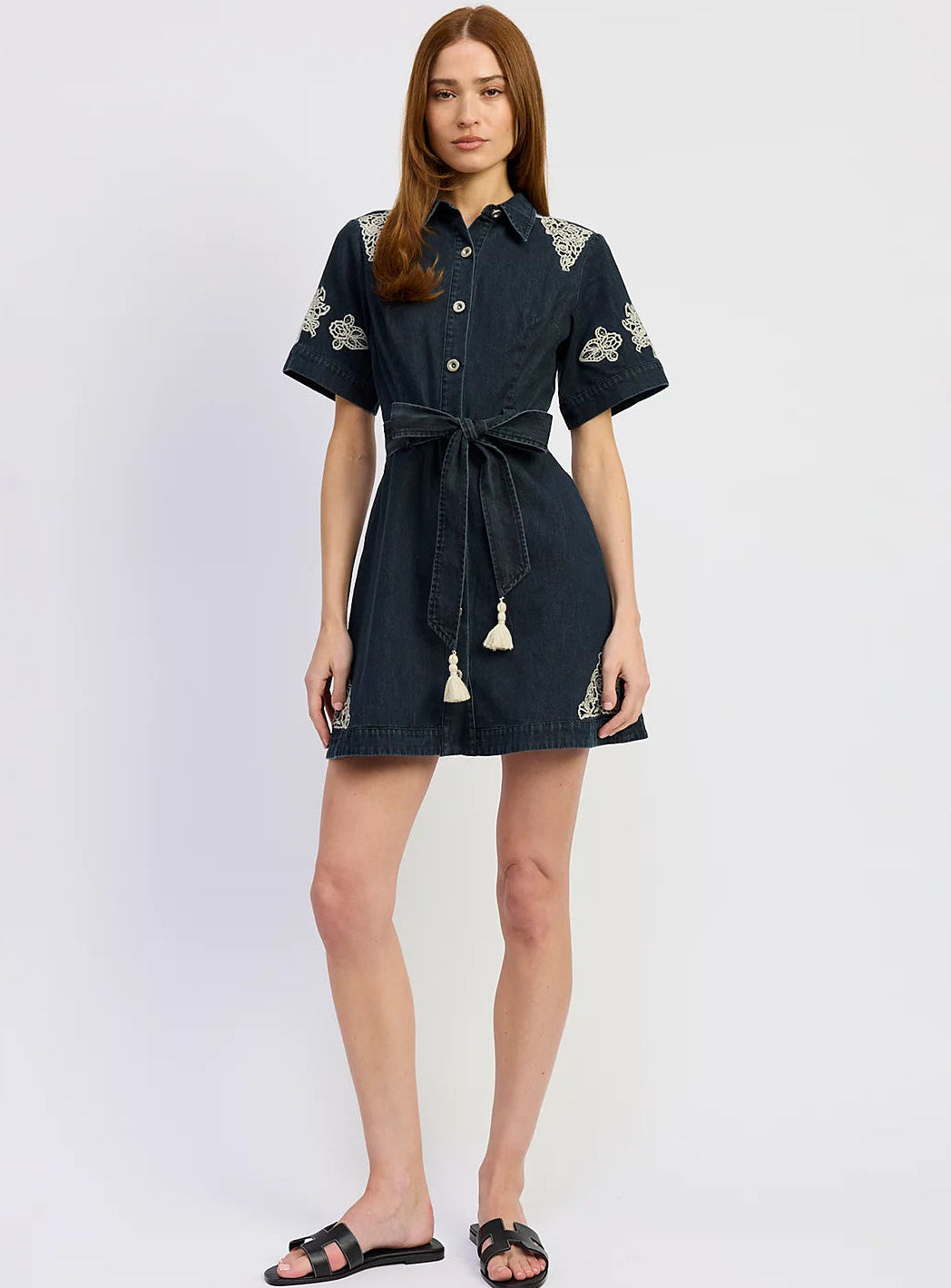 Corner Belted Dress
