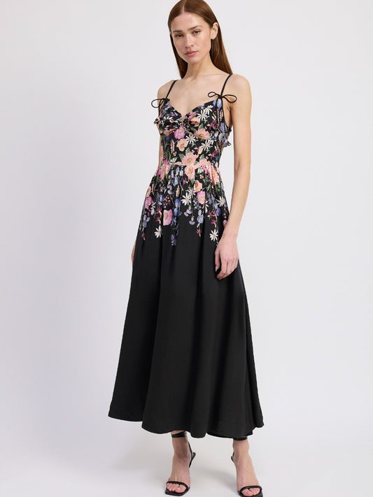 Nannette Tie Maxi Dress