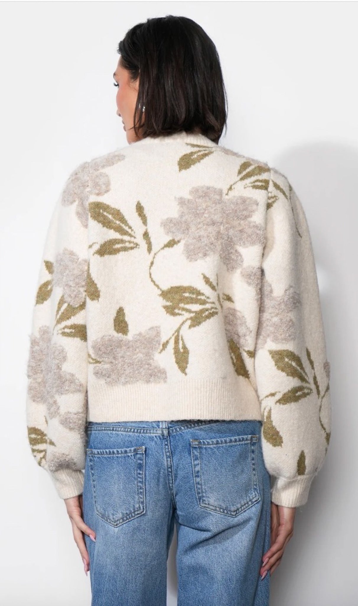 Skylar Cozy Floral Cardigan