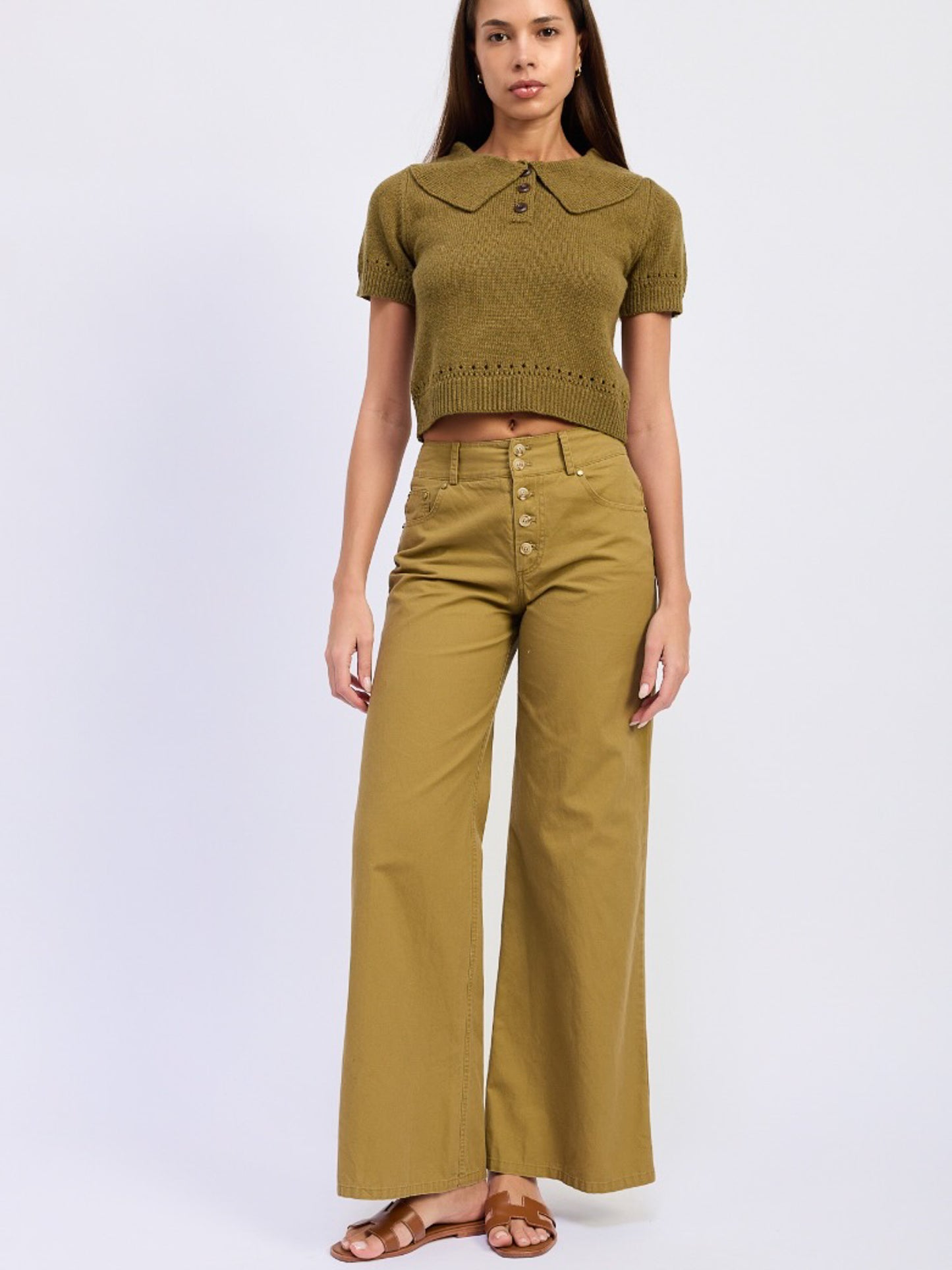 Olive Knit Polo