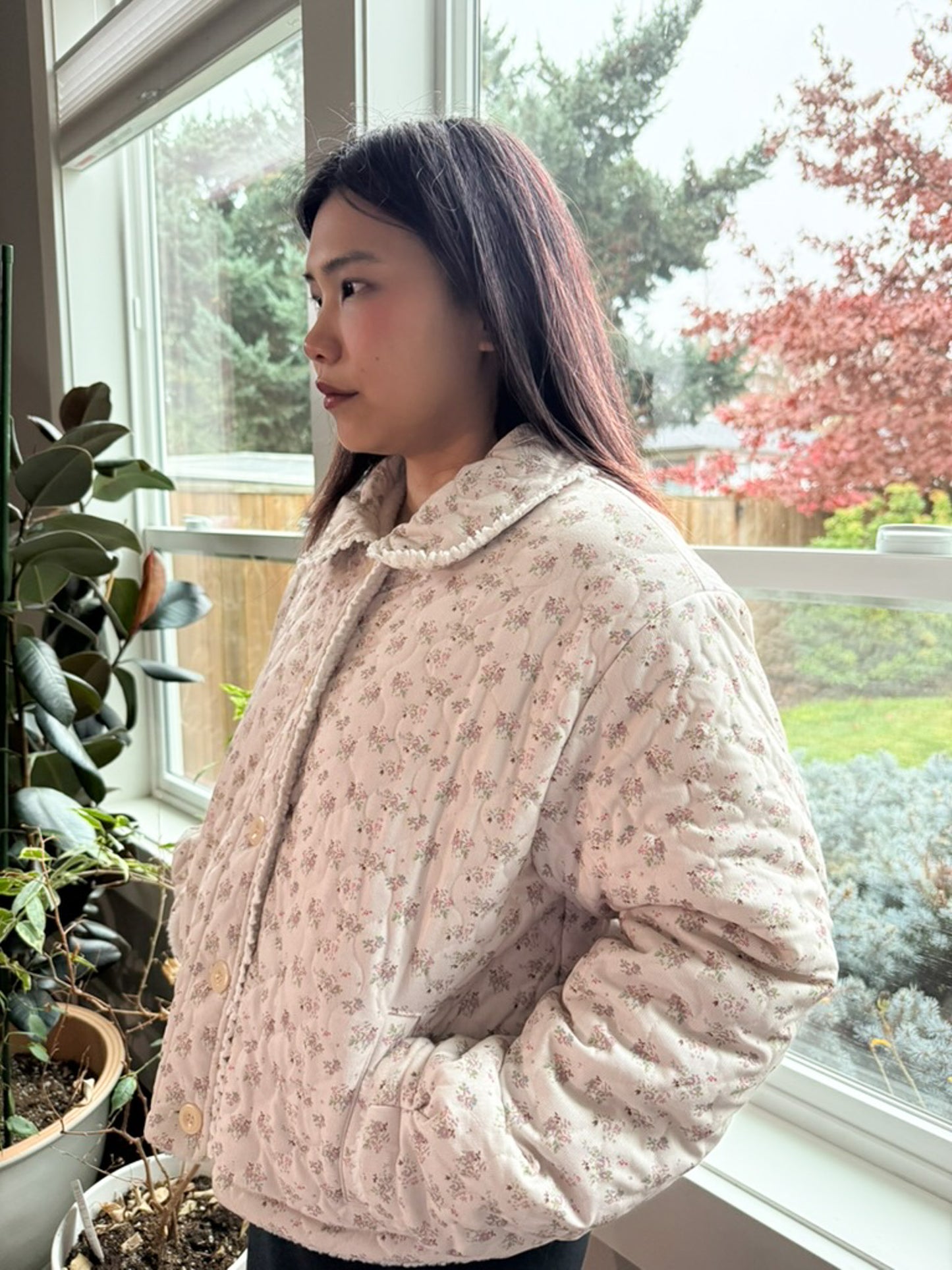 Sherpa Dainty Floral Jacket