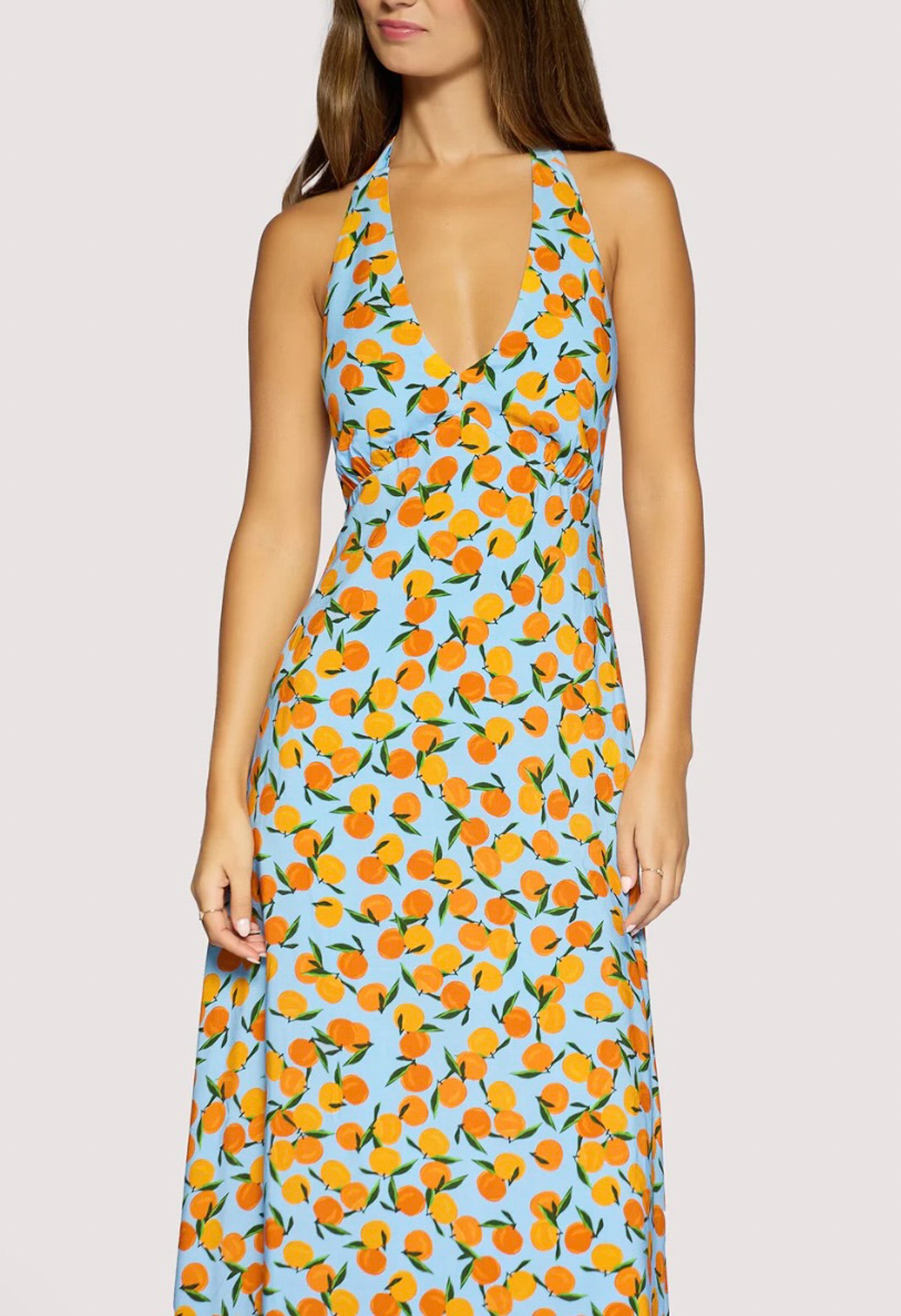 Citrus Soiree Midi Dress