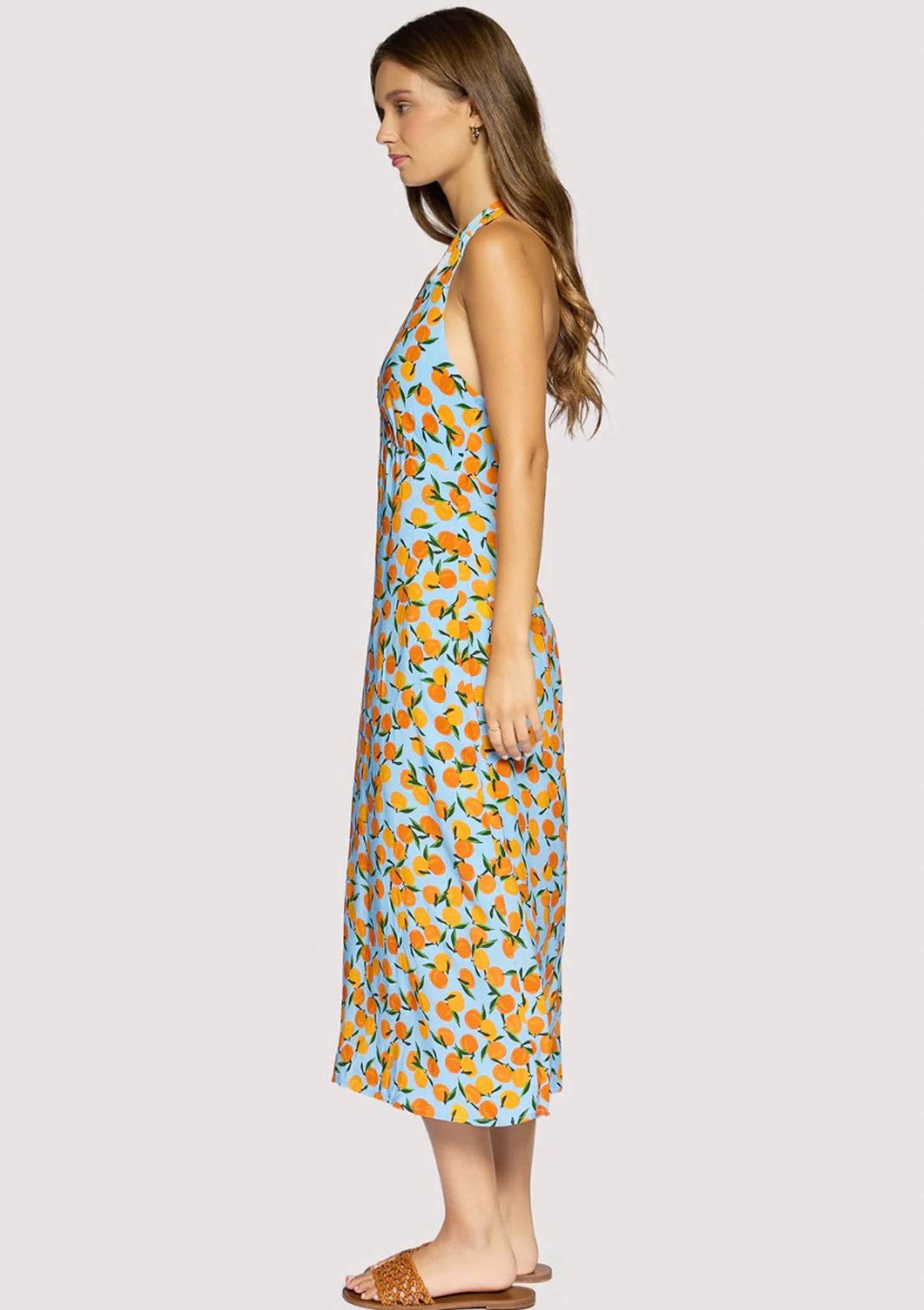 Citrus Soiree Midi Dress
