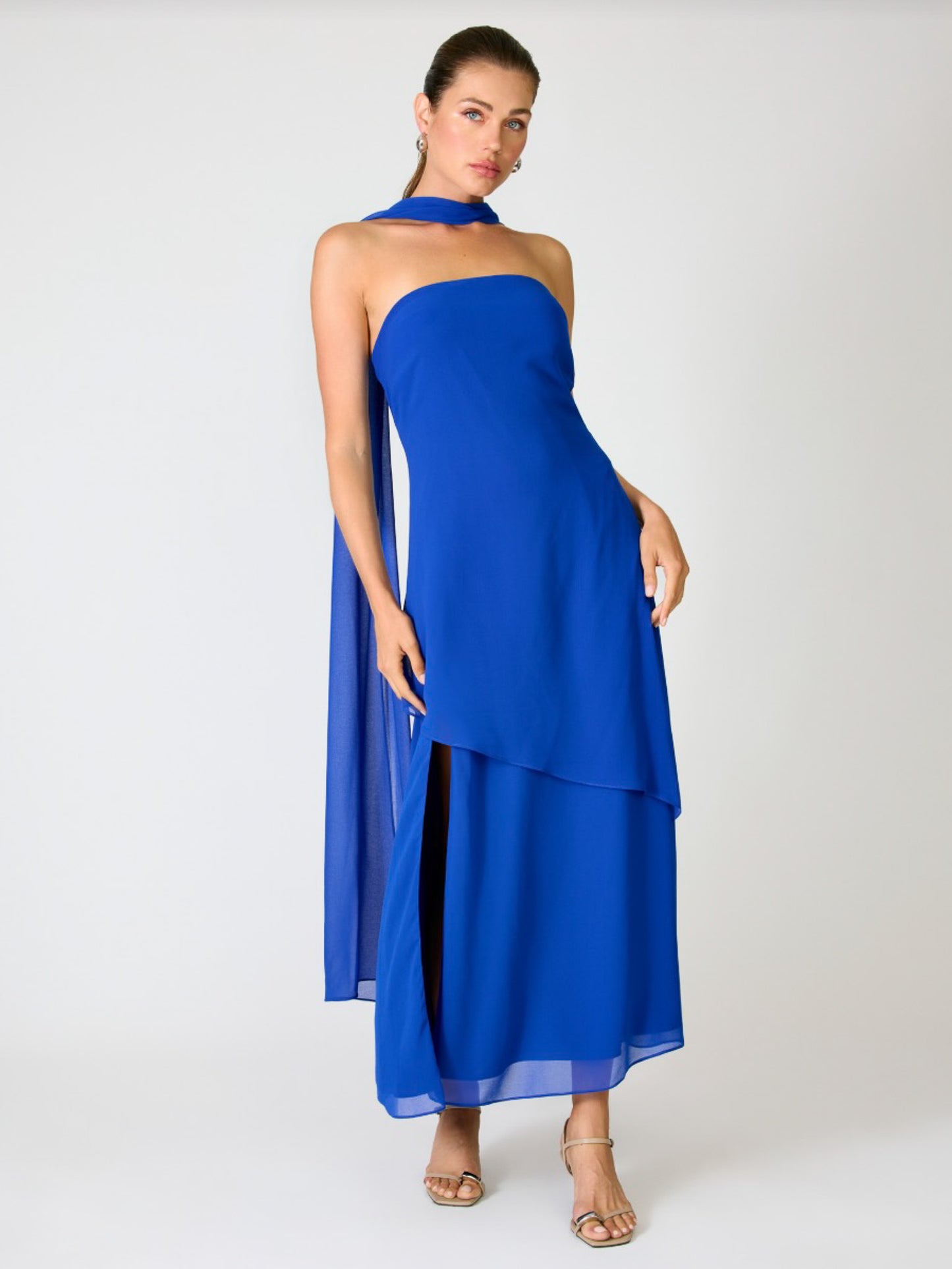 Azure Scarf Dress