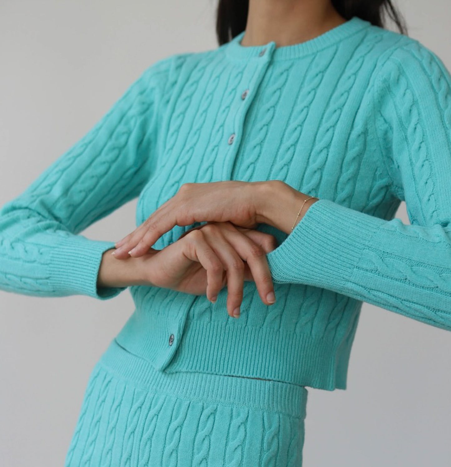Valerie Cardigan Capri Blue