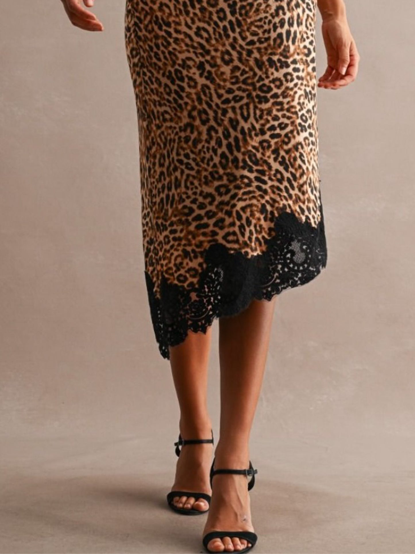 Leopard Asymmetrical Skirt