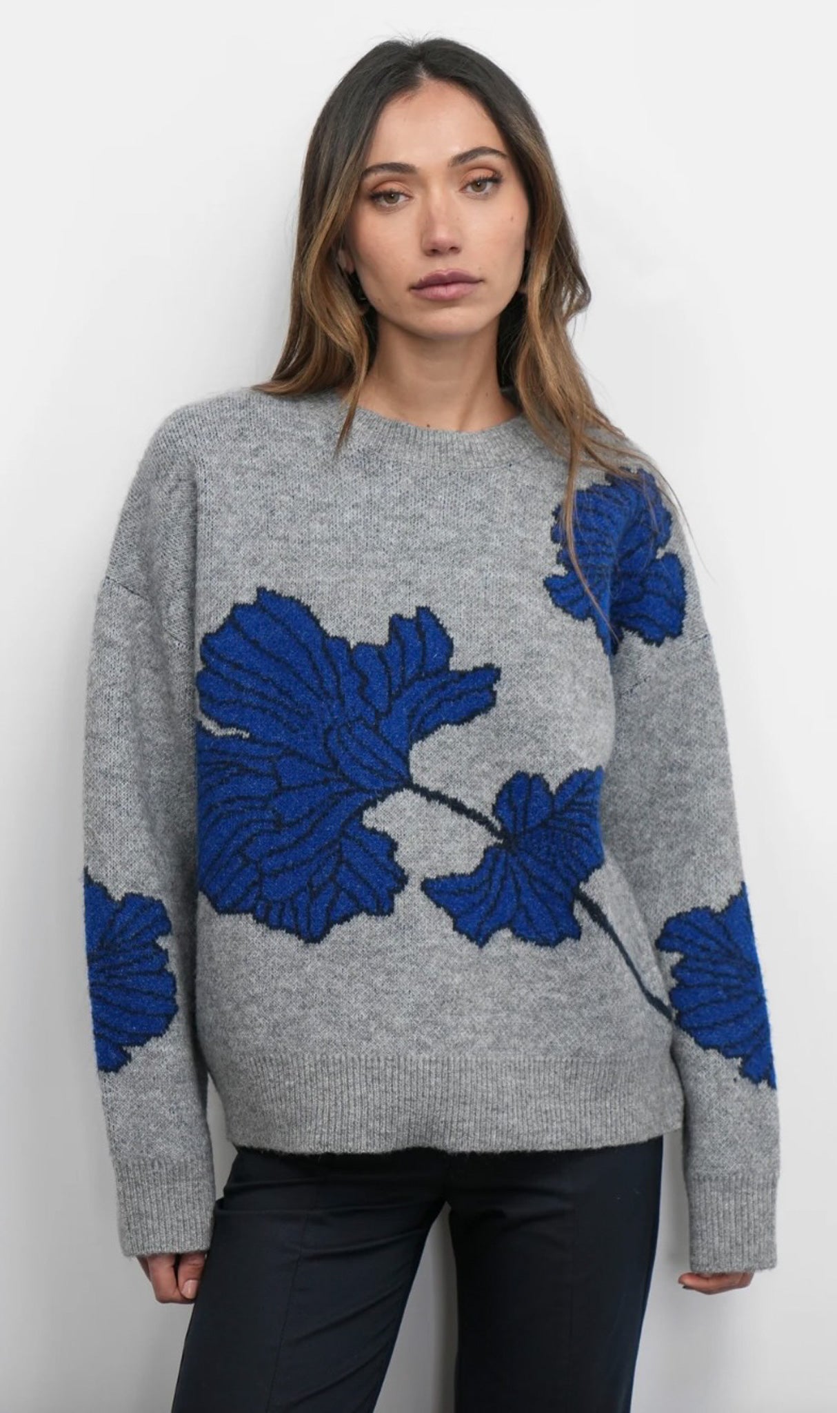 Bennett Intarsia Flower Sweater