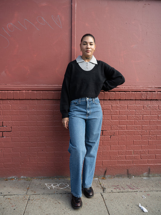 90's Straight Dark Denim